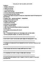 Luyện thi IELTS - Vocabulary set 18 Music and sports